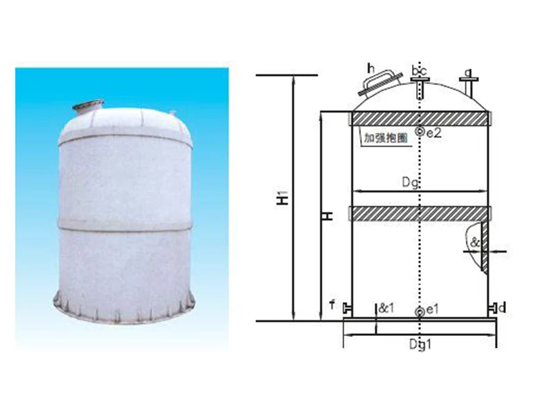 Vertical Storage Tank In Polypropylene